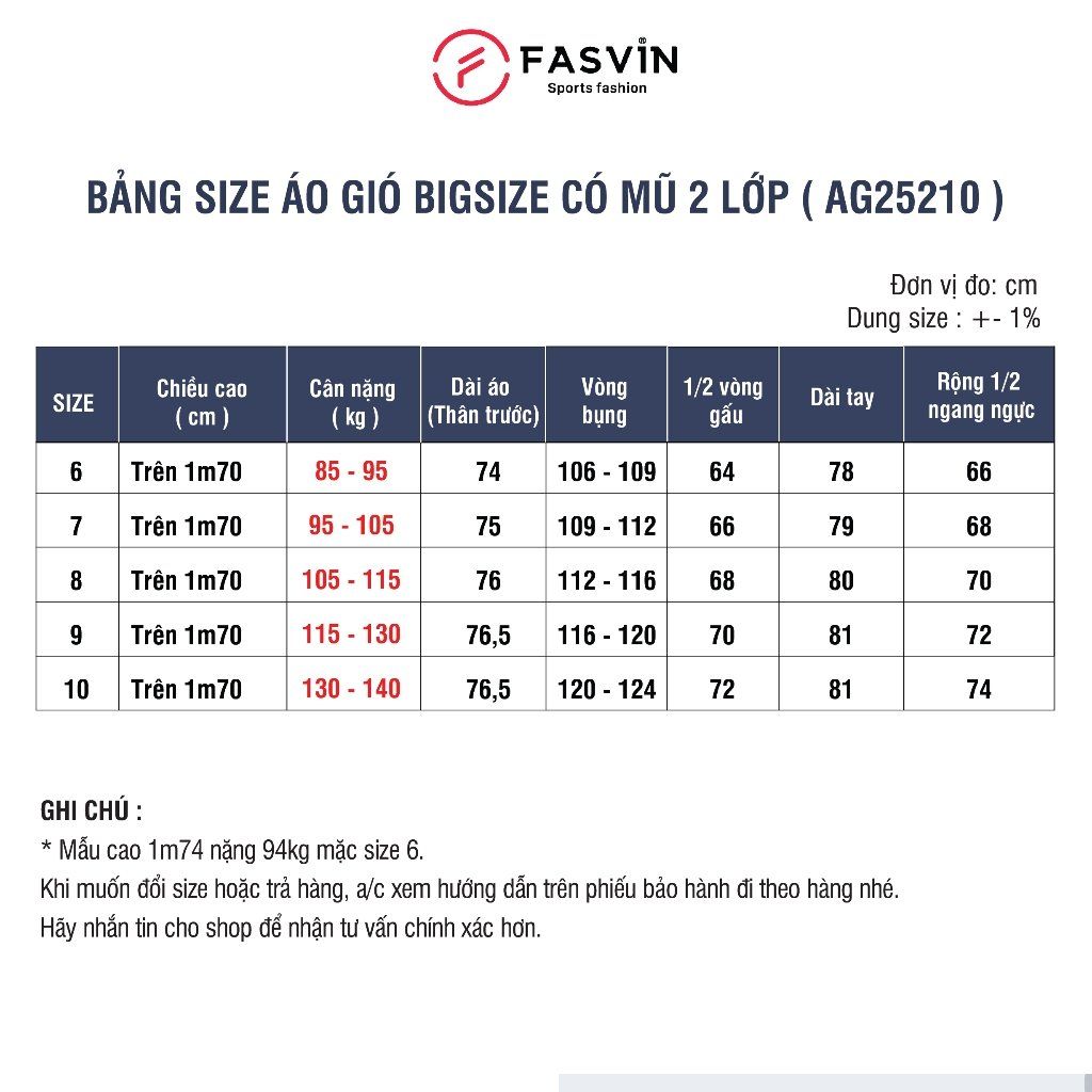  Áo gió nam BIGSIZE FASVIN AG25210 có mũ vải thể thao cao cấp 02 lớp lót mềm mại hàng chính hãng 