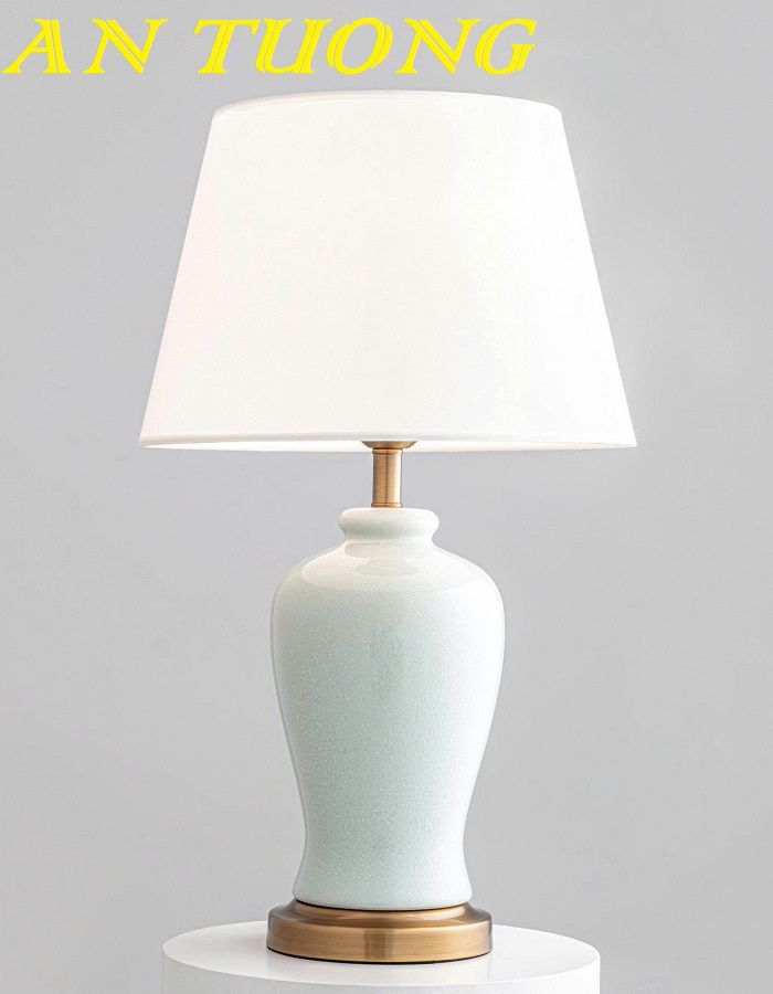 đèn ngủ gốm sứ để bàn tab đầu giường decor trang trí phòng ngủ đẹp, hiện đại 0013