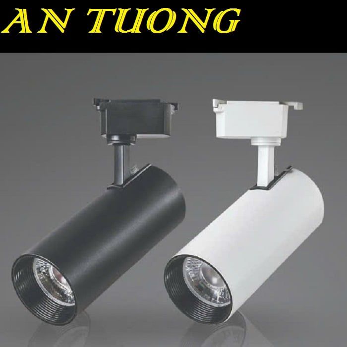 đèn rọi ray 10w. đèn spotlight gắn thanh ray 10w vỏ đen, vỏ trắng 001