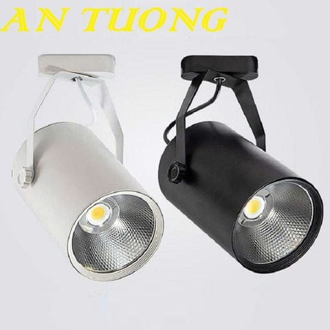  đèn rọi ray COB 20w. đèn spotlight gắn thanh ray 20w vỏ đen, vỏ trắng 
