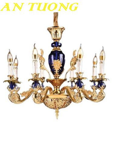  Đèn chùm cổ điển phòng khách đẹp sang trọng 003 