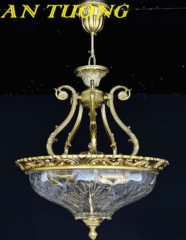  Đèn chùm cổ điển phòng khách đẹp sang trọng 006 