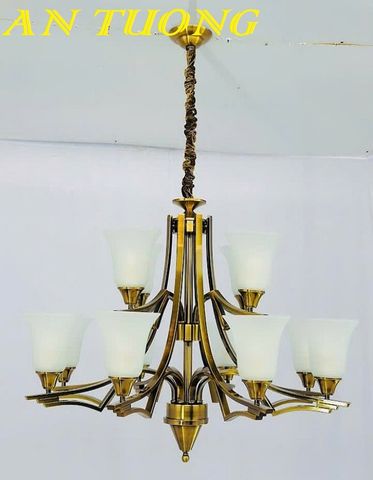  Đèn chùm cổ điển phòng khách đẹp sang trọng 010 