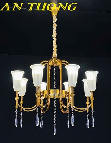  Đèn chùm cổ điển phòng khách đẹp sang trọng 012 
