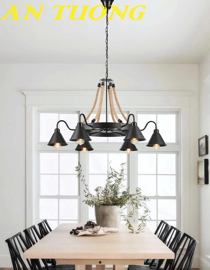 Đèn chùm cổ điển phòng khách đẹp sang trọng 071