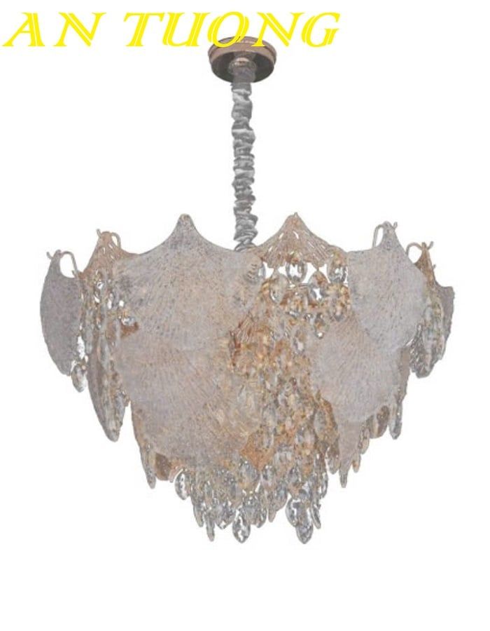 Đèn chùm pha lê phòng khách đẹp sang trọng 013