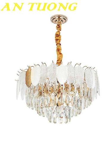 Đèn chùm pha lê phòng khách đẹp sang trọng