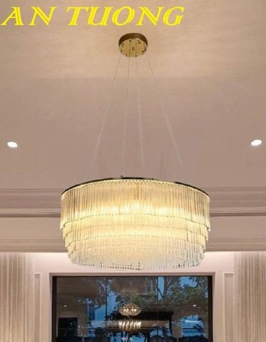 Đèn chùm pha lê phòng khách đẹp sang trọng