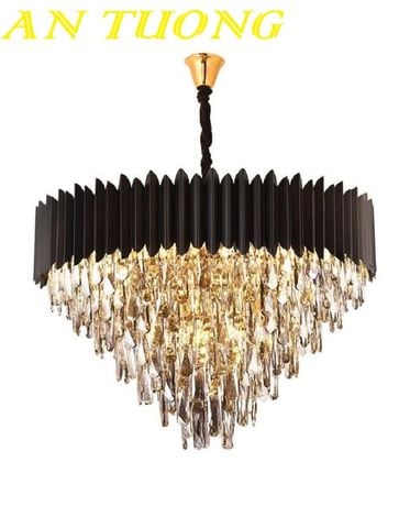 Đèn chùm pha lê phòng khách đẹp sang trọng