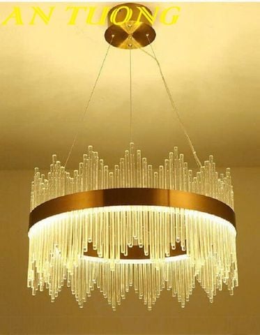 Đèn chùm pha lê phòng khách đẹp sang trọng