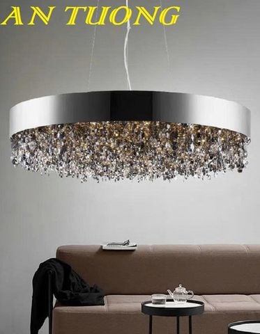 Đèn chùm pha lê phòng khách đẹp sang trọng