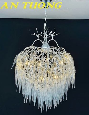 Đèn chùm pha lê phòng khách đẹp sang trọng