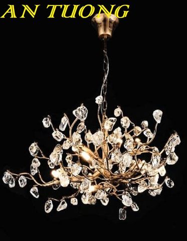 Đèn chùm pha lê phòng khách đẹp sang trọng