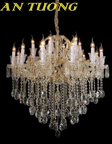 Đèn chùm pha lê tân cổ điển phòng khách đẹp sang trọng
