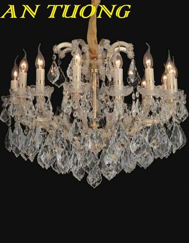 Đèn chùm pha lê tân cổ điển phòng khách đẹp sang trọng