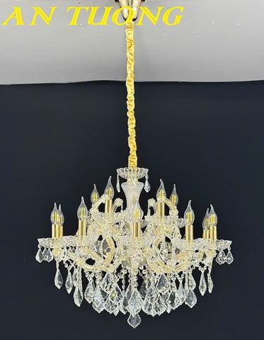 Đèn chùm pha lê tân cổ điển phòng khách đẹp sang trọng