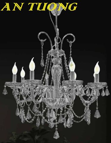 Đèn chùm pha lê tân cổ điển phòng khách đẹp sang trọng
