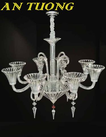 Đèn chùm pha lê tân cổ điển phòng khách đẹp sang trọng