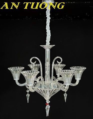 Đèn chùm pha lê tân cổ điển phòng khách đẹp sang trọng