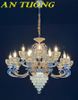 Đèn chùm pha lê tân cổ điển phòng khách đẹp sang trọng 079