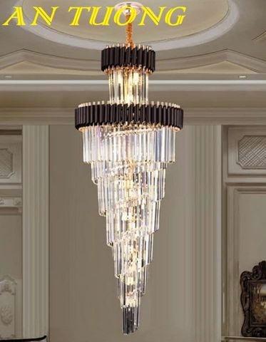  Đèn chùm thông tầng pha lê đẹp hiện đại 013 