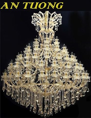  Đèn chùm thông tầng tân cổ điển đẹp sang trọng 005 