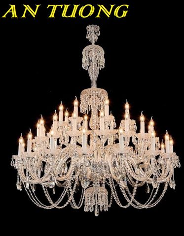  Đèn chùm thông tầng tân cổ điển đẹp sang trọng 010 