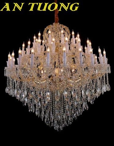  Đèn chùm thông tầng tân cổ điển đẹp sang trọng 014 