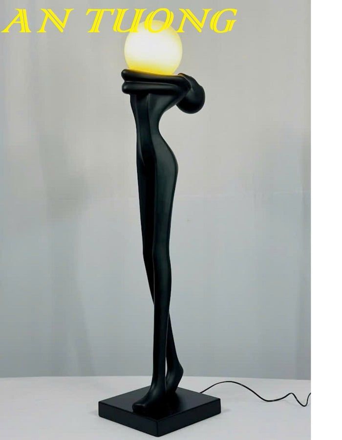 Đèn đứng dáng người nghệ thuật decor trang trí đẹp 001