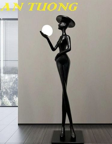 Đèn đứng dáng người nghệ thuật decor trang trí đẹp