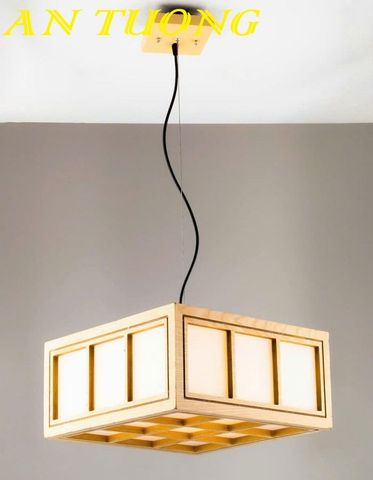  Đèn gỗ thả trần trang trí 002 