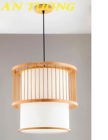  Đèn gỗ thả trần trang trí 005 