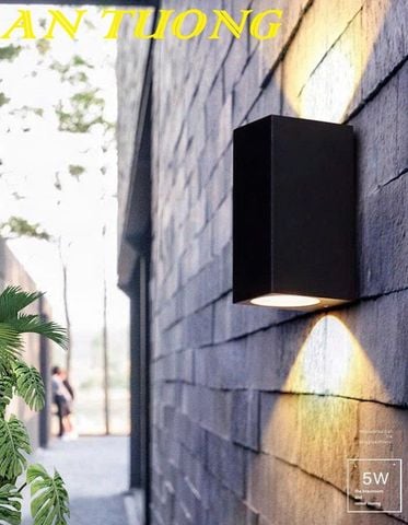 Đèn hắt tường đẹp trang trí ngoại thất tường rào sân vườn ngoài trời 033 