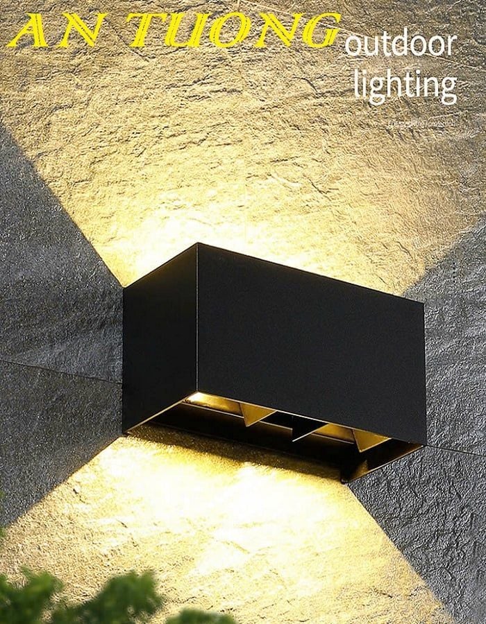 Đèn hắt tường đẹp trang trí ngoại thất tường rào sân vườn ngoài trời 041