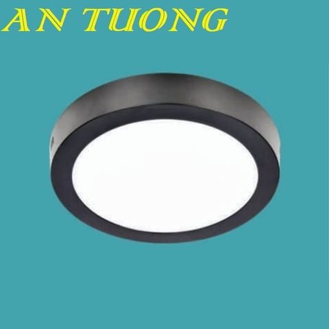  Đèn LED ốp trần nổi viền đen 12w 3 màu, 3 chế độ ốp trần ban công, mái hiên nhà 