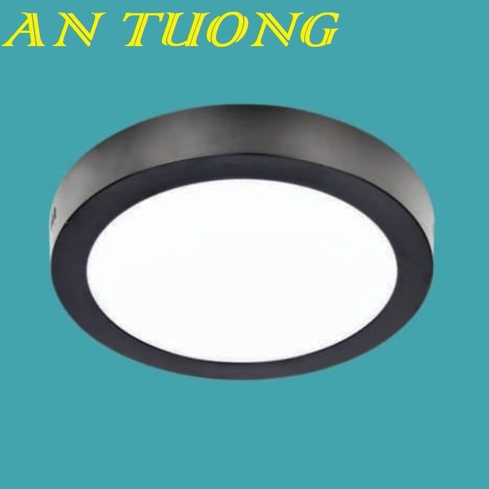 Đèn LED ốp trần nổi viền đen 18w 3 màu, 3 chế độ ốp trần ban công, mái hiên nhà