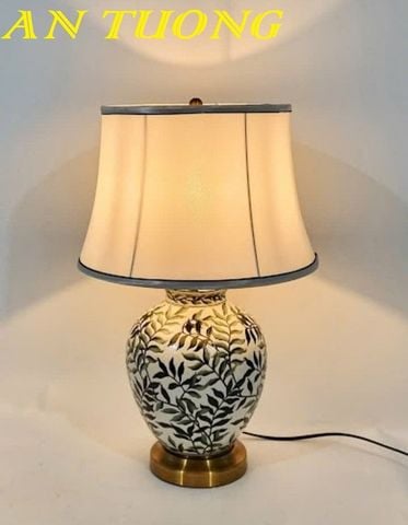 Đèn ngủ để bàn gốm sứ trang trí phòng ngủ đẹp