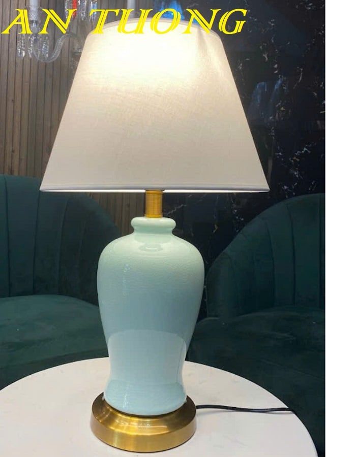 Đèn ngủ để bàn gốm sứ trang trí phòng ngủ đẹp 007