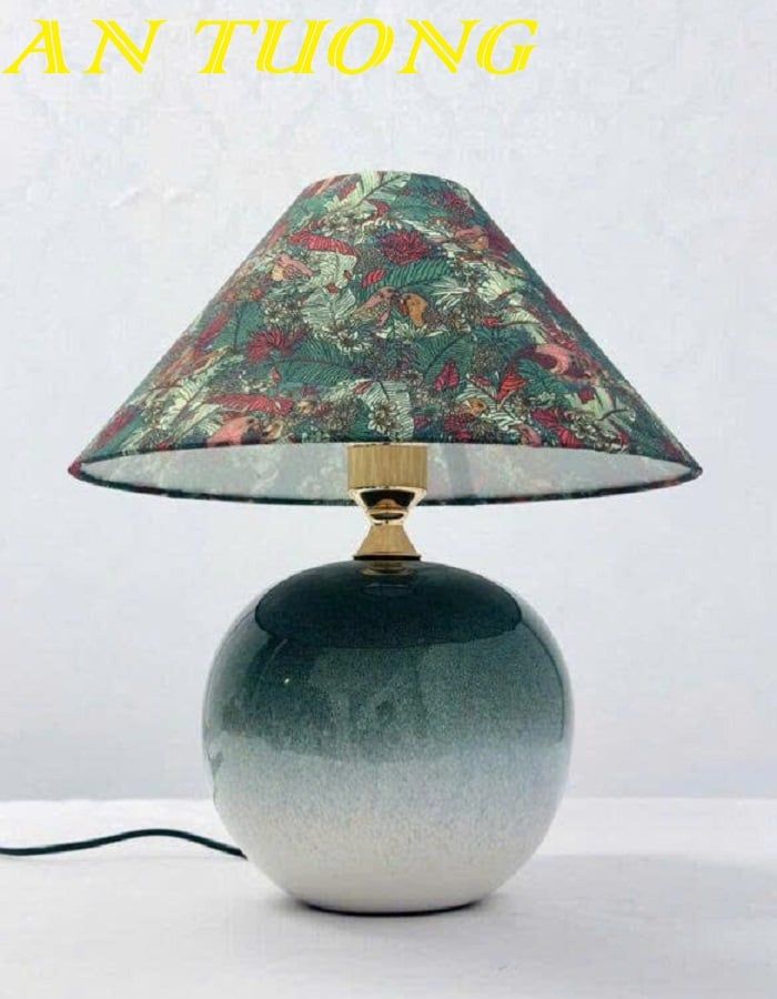 Đèn ngủ để bàn gốm sứ trang trí phòng ngủ đẹp 014