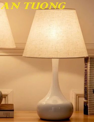 Đèn ngủ để bàn gốm sứ trang trí phòng ngủ đẹp