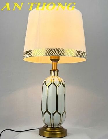 Đèn ngủ để bàn gốm sứ trang trí phòng ngủ đẹp