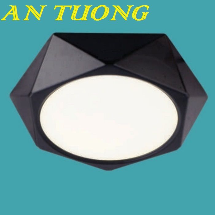 Đèn LED ốp trần ban công 24w hình lục giác viền đen