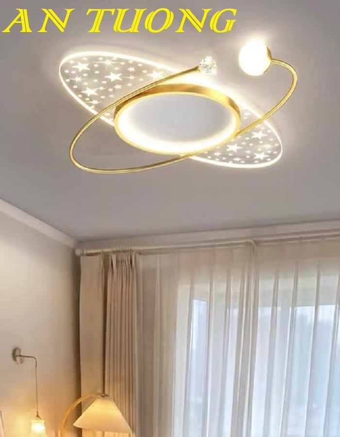 Đèn ốp trần phòng khách đẹp LED hiện đại 009