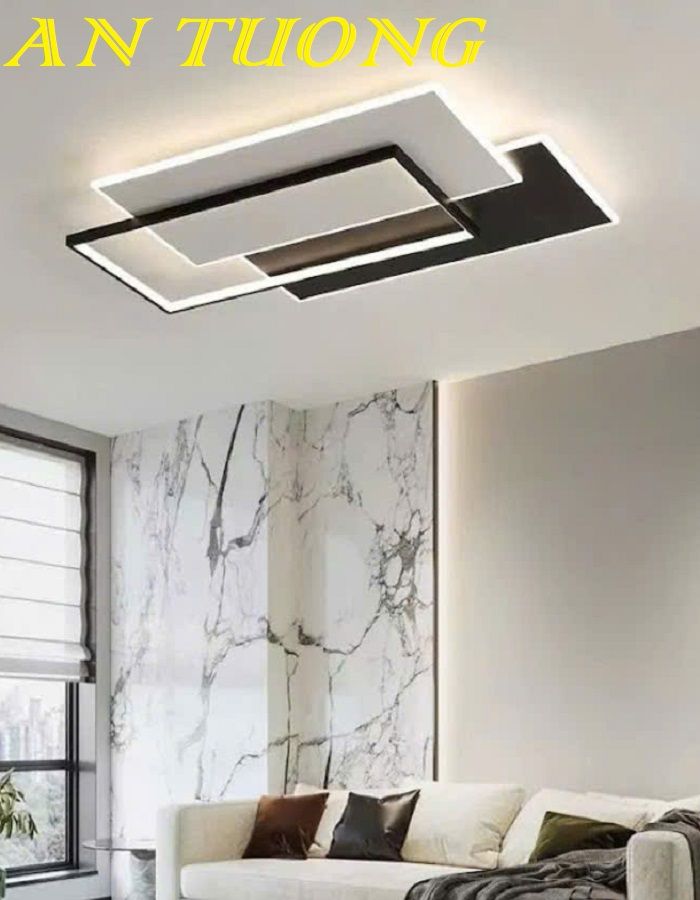 Đèn ốp trần phòng khách đẹp LED hiện đại 017