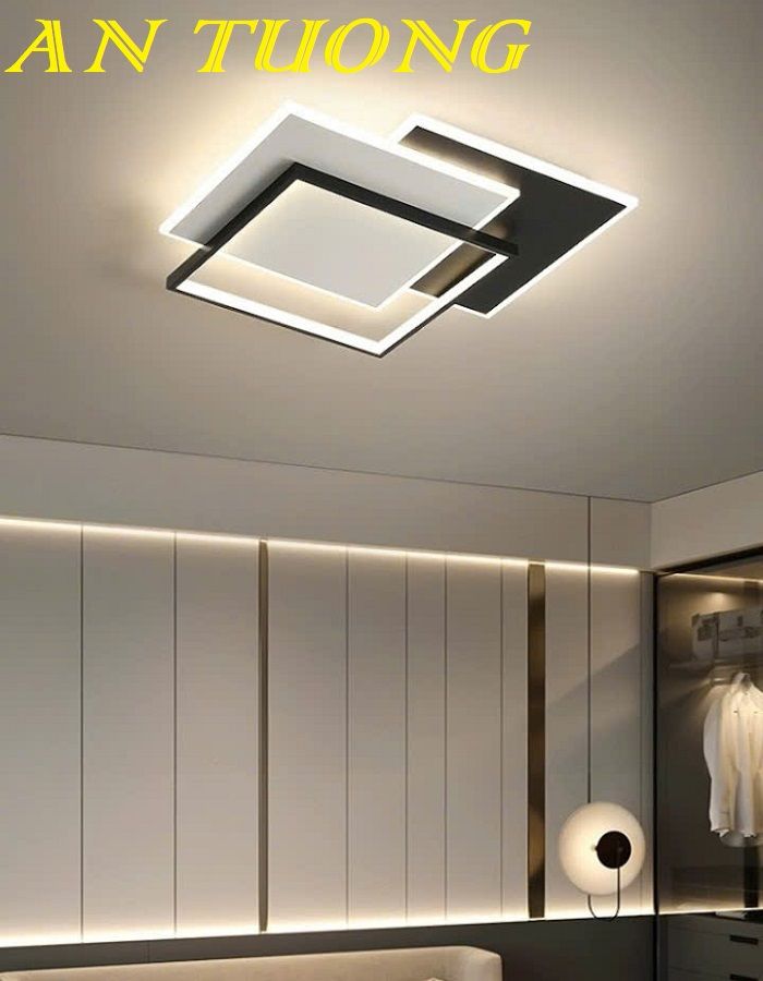 Đèn ốp trần phòng khách đẹp LED hiện đại 018