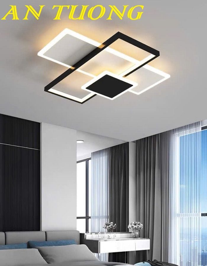 Đèn ốp trần phòng khách đẹp LED hiện đại 020