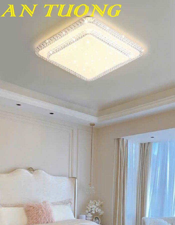 Đèn ốp trần phòng khách đẹp LED hiện đại 024