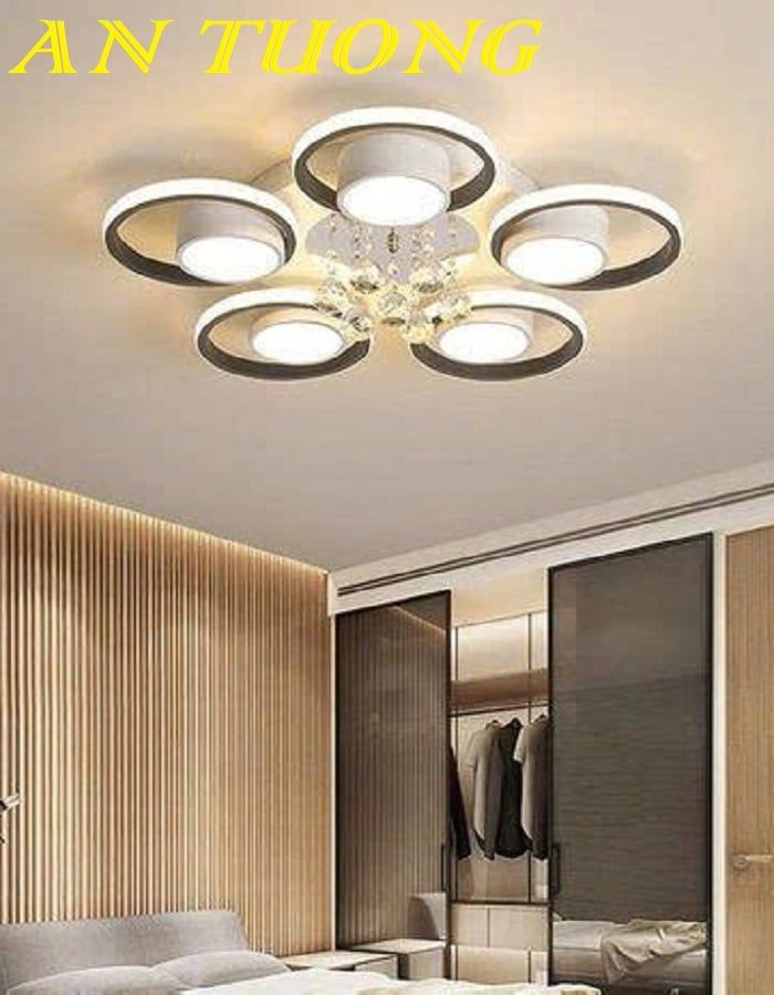 Đèn ốp trần phòng khách đẹp LED hiện đại 032