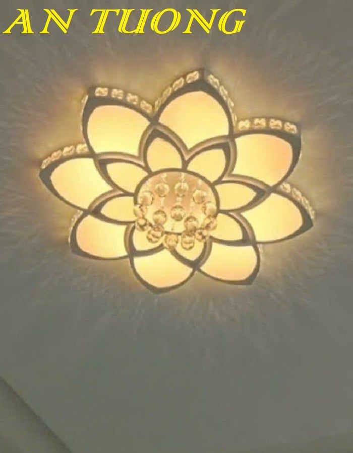 Đèn ốp trần phòng khách đẹp LED hiện đại 033