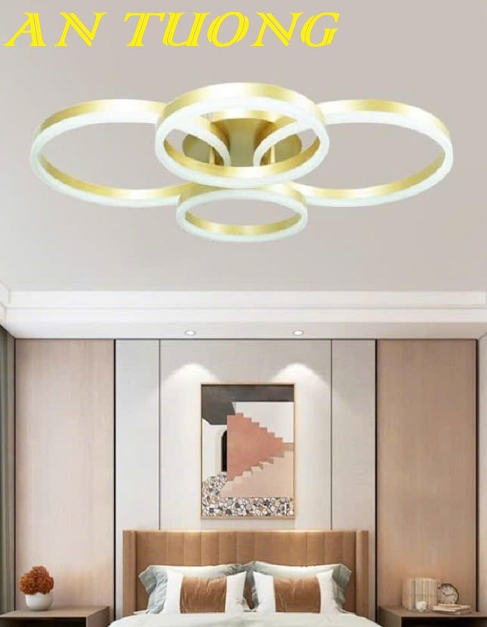 Đèn ốp trần phòng khách đẹp LED hiện đại 034